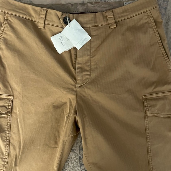 Brunello Cucinelli Leisure Fit Garment Dyed Trousers Sz 50/35 US - Picture 3 of 12